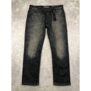 PD&C Jeans Men 38x30 (Tag 33x30) Blue NWT Slim Straight Denim
